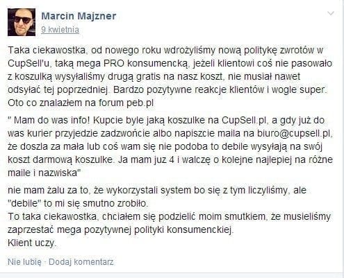 Marcin Majzner - cupsell